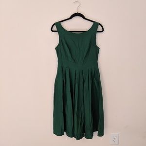 Emerald Green Midi Dress